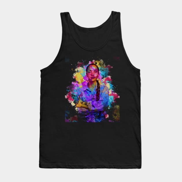 SADE ~ Watercolor Illustration Tank Top by Punyaomyule